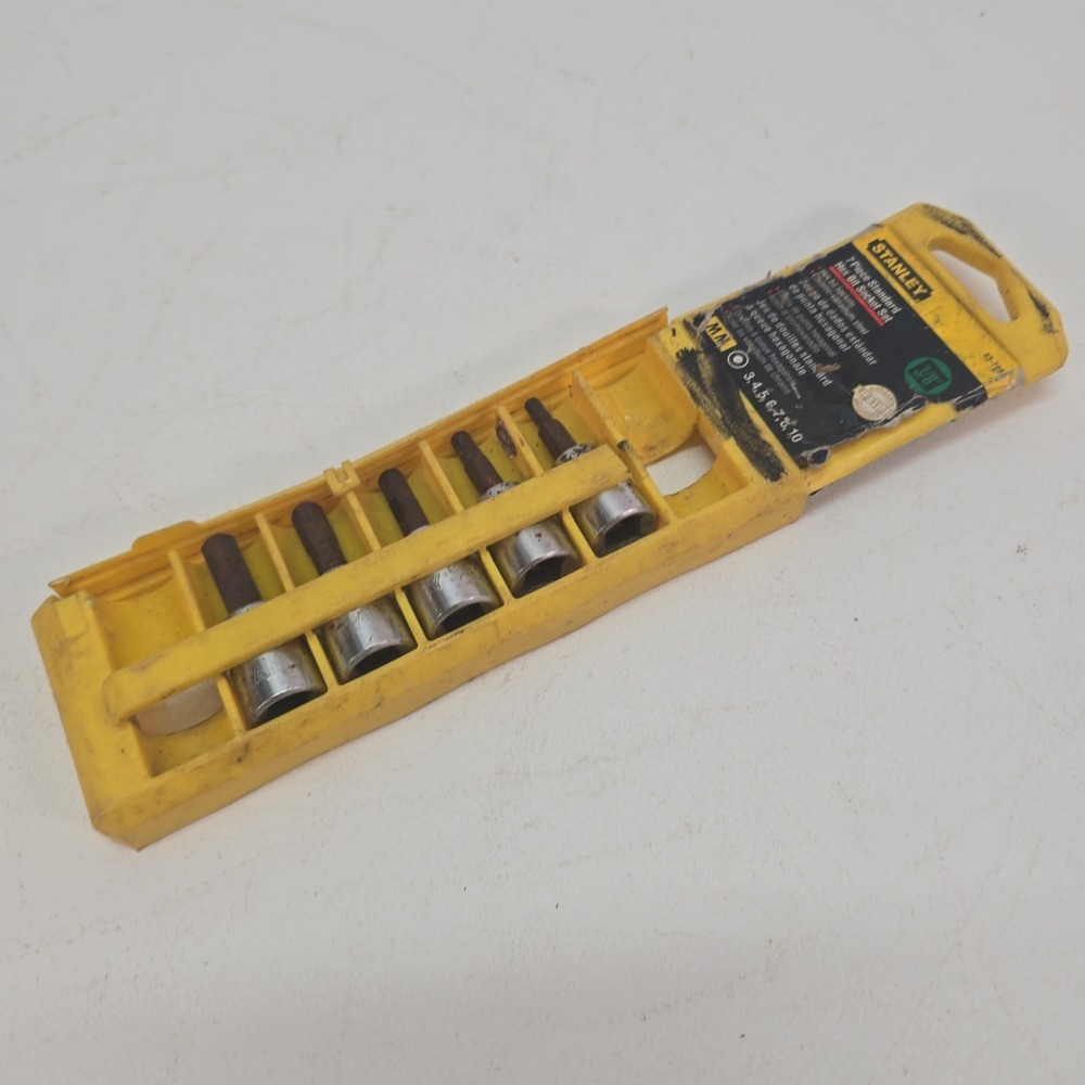 Stanley 5 Pc 3/8" Drive Hex Bit Socket Set 4mm 5mm 6mm 7mm 8mm